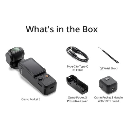 DJI Osmo Pocket 3 – 4K Vlogging Camera | 1″ CMOS, Stabilized, Fast Focus, Rotatable Screen DJI