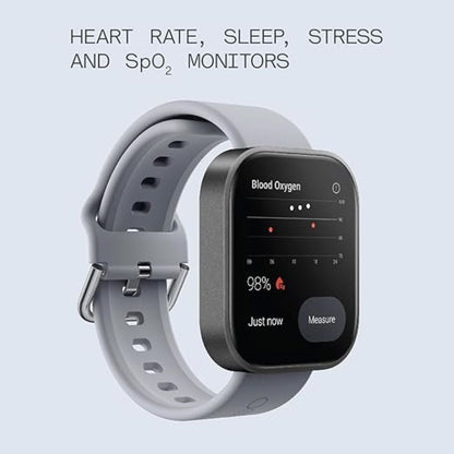 Nothing Watch Pro - Dark Grey with Black Strap, Dark Grey with Grey Strap, Metallic Grey