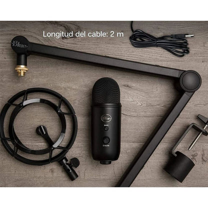 Logitech Blue Yeticaster – Complete Blue Yeti Mic Kit for Streaming & Recording, Black