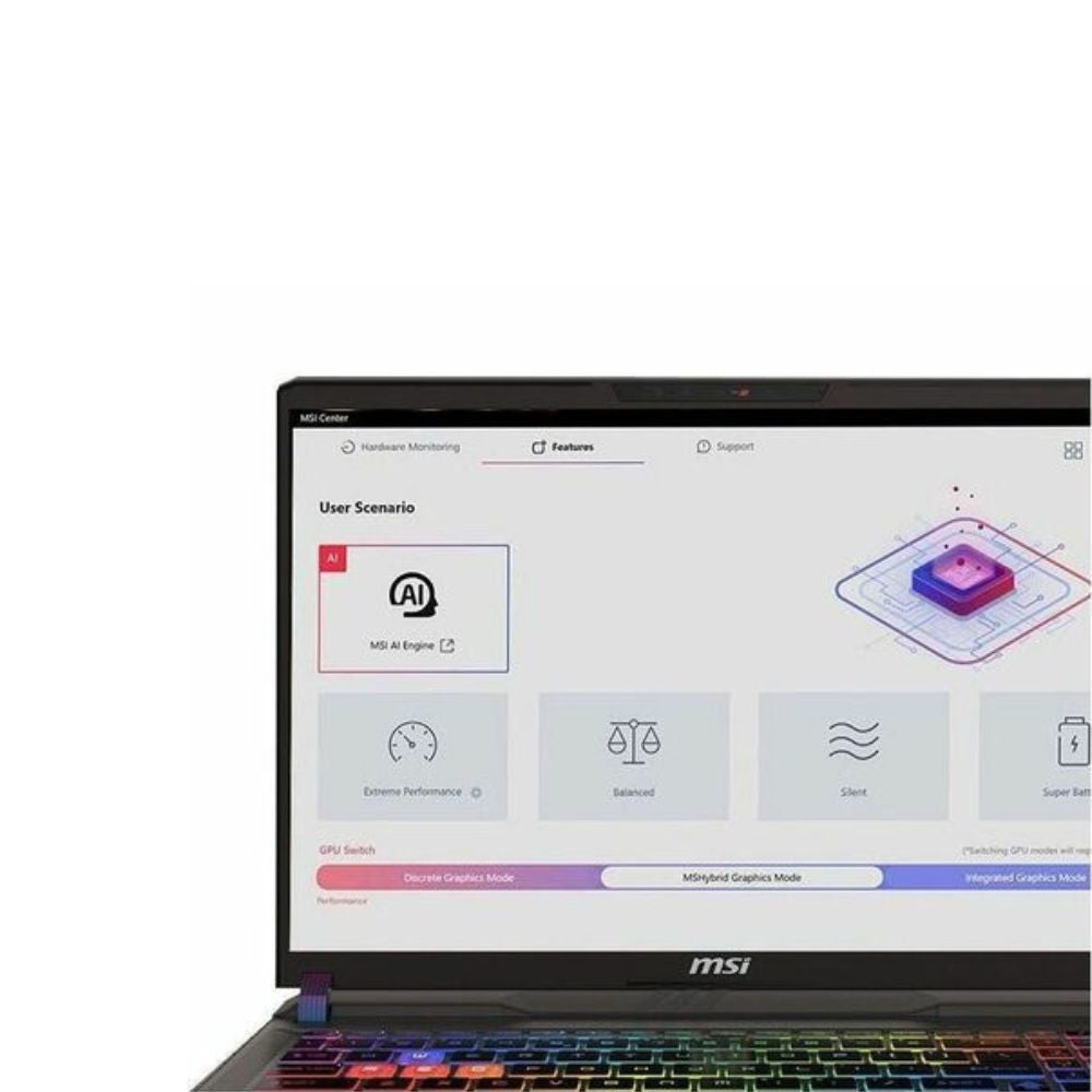 MSI Vector 16 HX AI A2XWIG, 16" QHD+ Display, Intel Ultra9, NVIDIA RTX 5080 GPU, 32GB DDR5 RAM, 2TB NVMe SSD, Wi-Fi 6E, Cosmos Gray