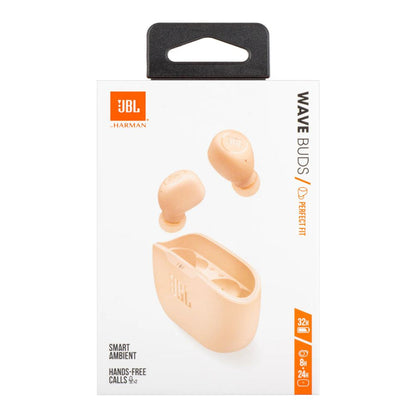 JBL Wave Buds TWS True Wireless Earphones, Beige