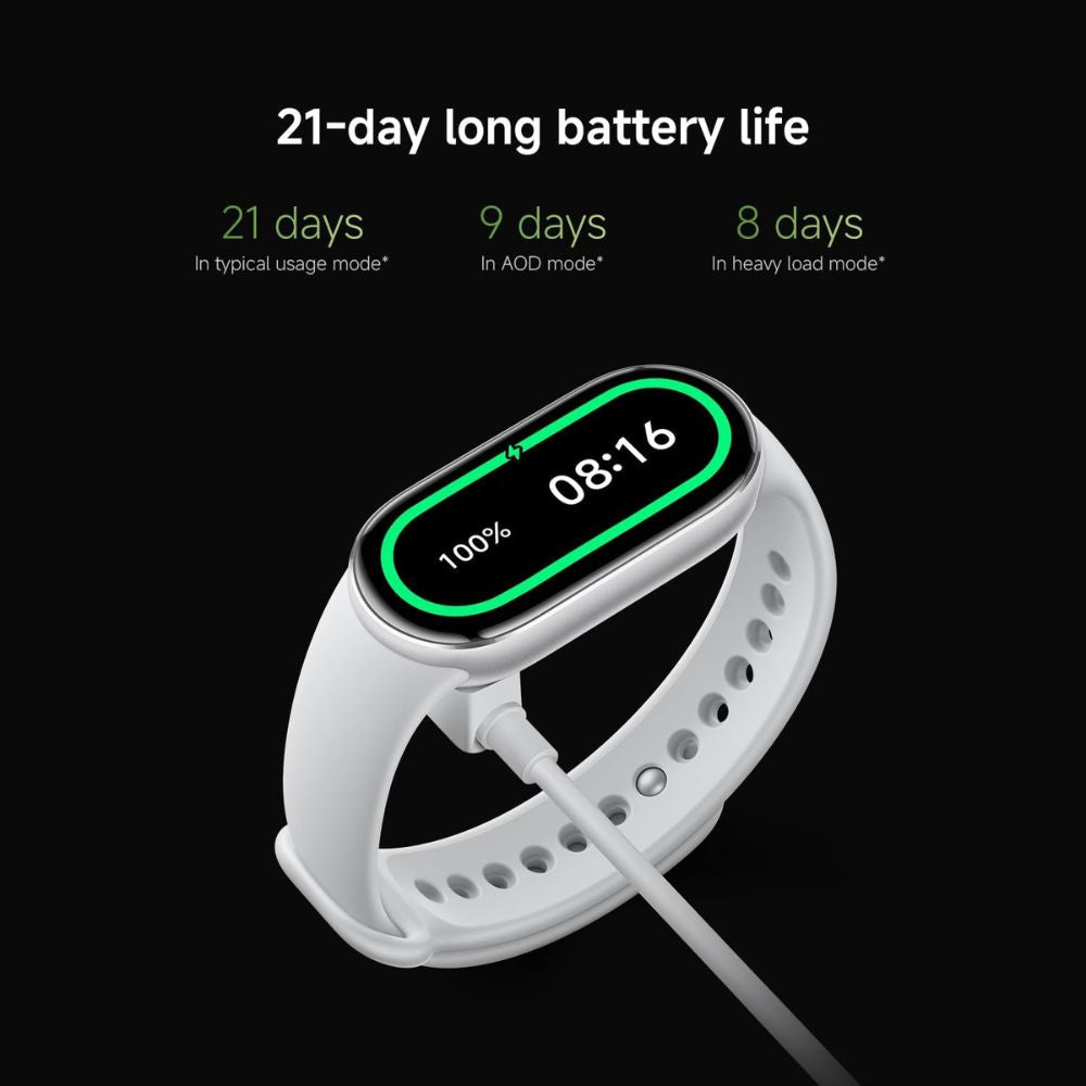 Xiaomi Smart Band 10 Fitness Tracker – 1.72" AMOLED Display – Midnight Black/ Mystic Rose/ Glacier Silver/  Pearl White Xiaomi