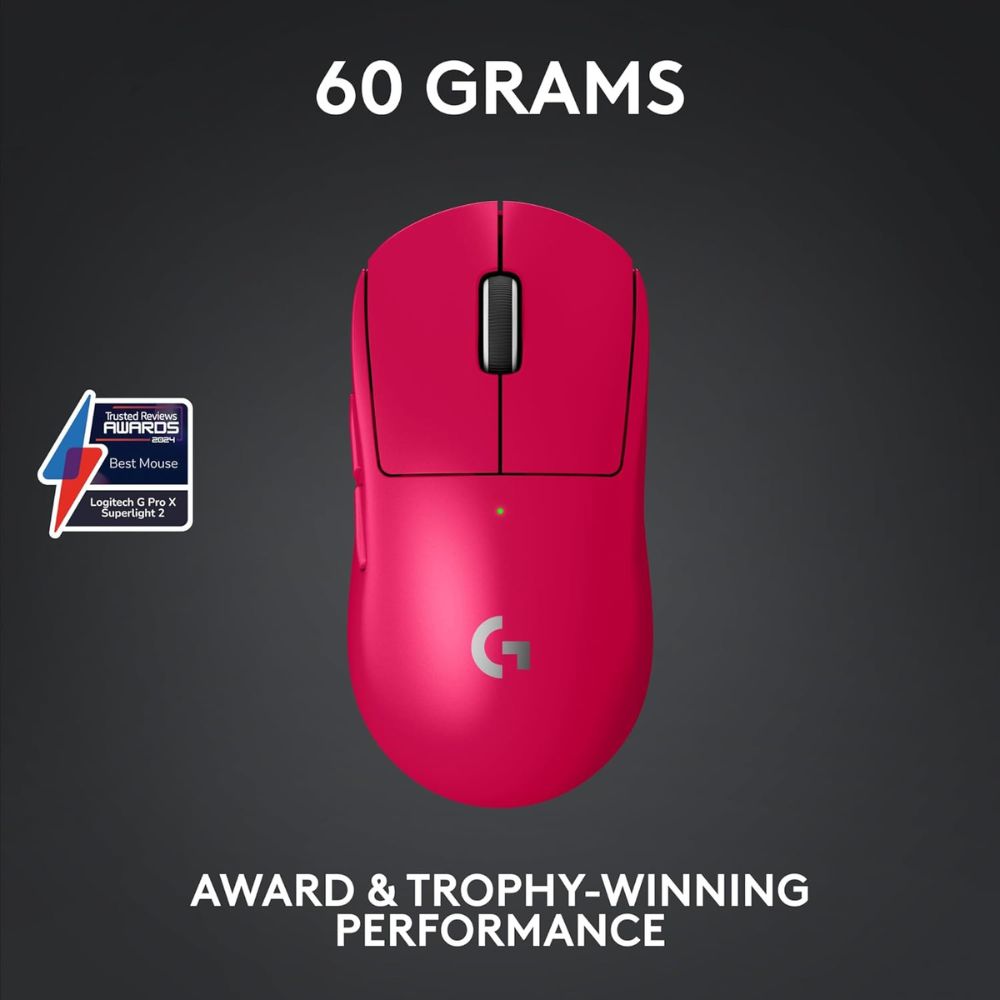 Logitech G PRO X Superlight 2 Wireless Gaming Mouse - Magenta