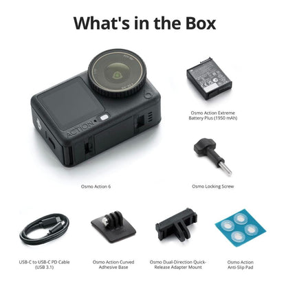 DJI Osmo Action 6 - Standard Combo - Cold-Resistant, 4-Hour Battery, 4K Action Camera Tristar Online