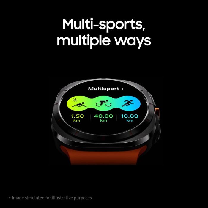 Samsung Galaxy Watch Ultra AI Smartwatch – Health Monitoring & Fitness Tracking, 47mm LTE, Titanium Grey - Pristine - Refurbished Samsung