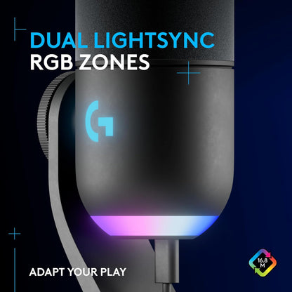Logitech G Yeti GX Dynamic RGB Gaming Microphone (Black) Logitech