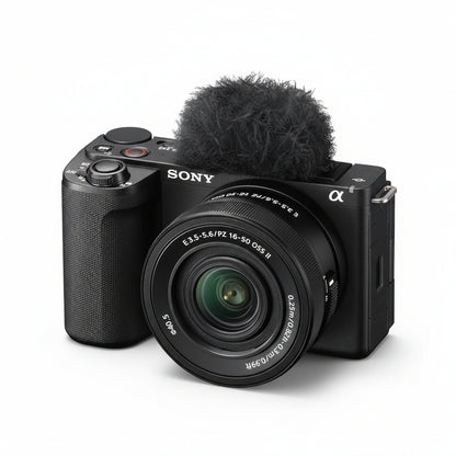 Sony ZV-E10 II Mirrorless Camera with 16–50mm II and 55–210mm Lens (ZV-E10M2X) – Black