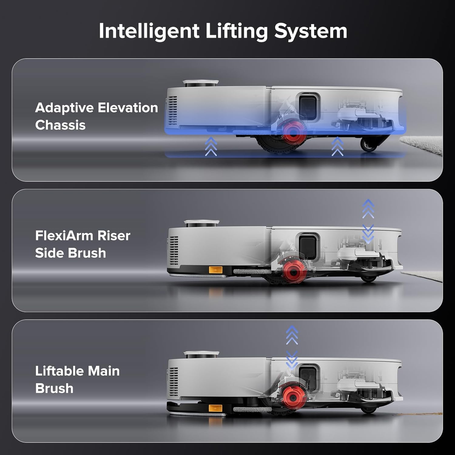 Roborock Saros 10 Robot Vacuum Mop Ultra-Slim 22000Pa Suction Power DuoDivide Anti-Tangle Brush VibraRise 4.0 Mopping System with RockDock Ultra 2.0 - White - Brand New Roborock