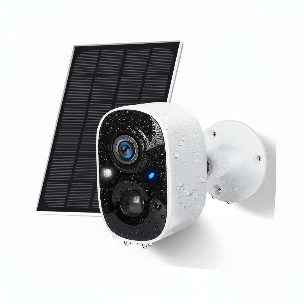 1080P HD Outdoor Solar WiFi Security Camera with Night Vision, Motion Detection & Two-Way Audio