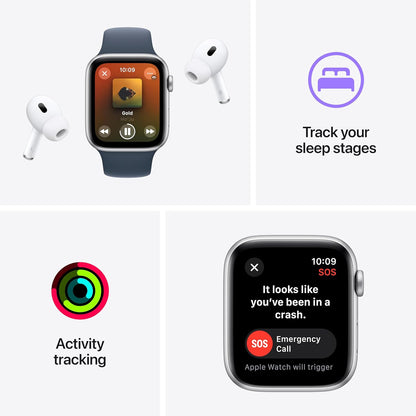Apple Watch SE GPS + Cellular 44mm Sport Band Aluminum Case – Midnight (M/L) (AU Version) - Pristine – Refurbished Apple
