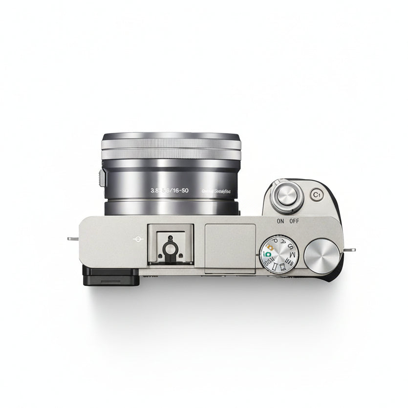 Sony Alpha A6400 Twin Lens Kit - Black/Silver with 16-50mm & 55-210mm Lenses