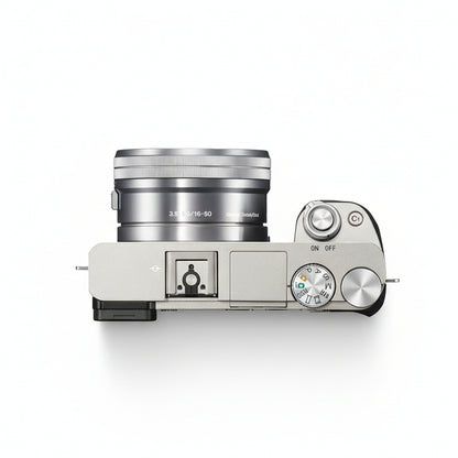 Sony Alpha A6400 Twin Lens Kit - Black/Silver with 16-50mm & 55-210mm Lenses