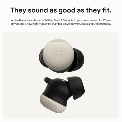 Google Pixel Buds Pro 2 - Porcelain (Wireless Noise-Cancelling Earbuds) Google