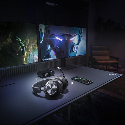 SteelSeries Arctis Nova Pro Wireless + Bluetooth - PC, PlayStation & Switch - Active Noise Cancellation, Dual 36+ Hour Battery, AI Noise-Cancelling ClearCast Gen 2 Mic Steelseries