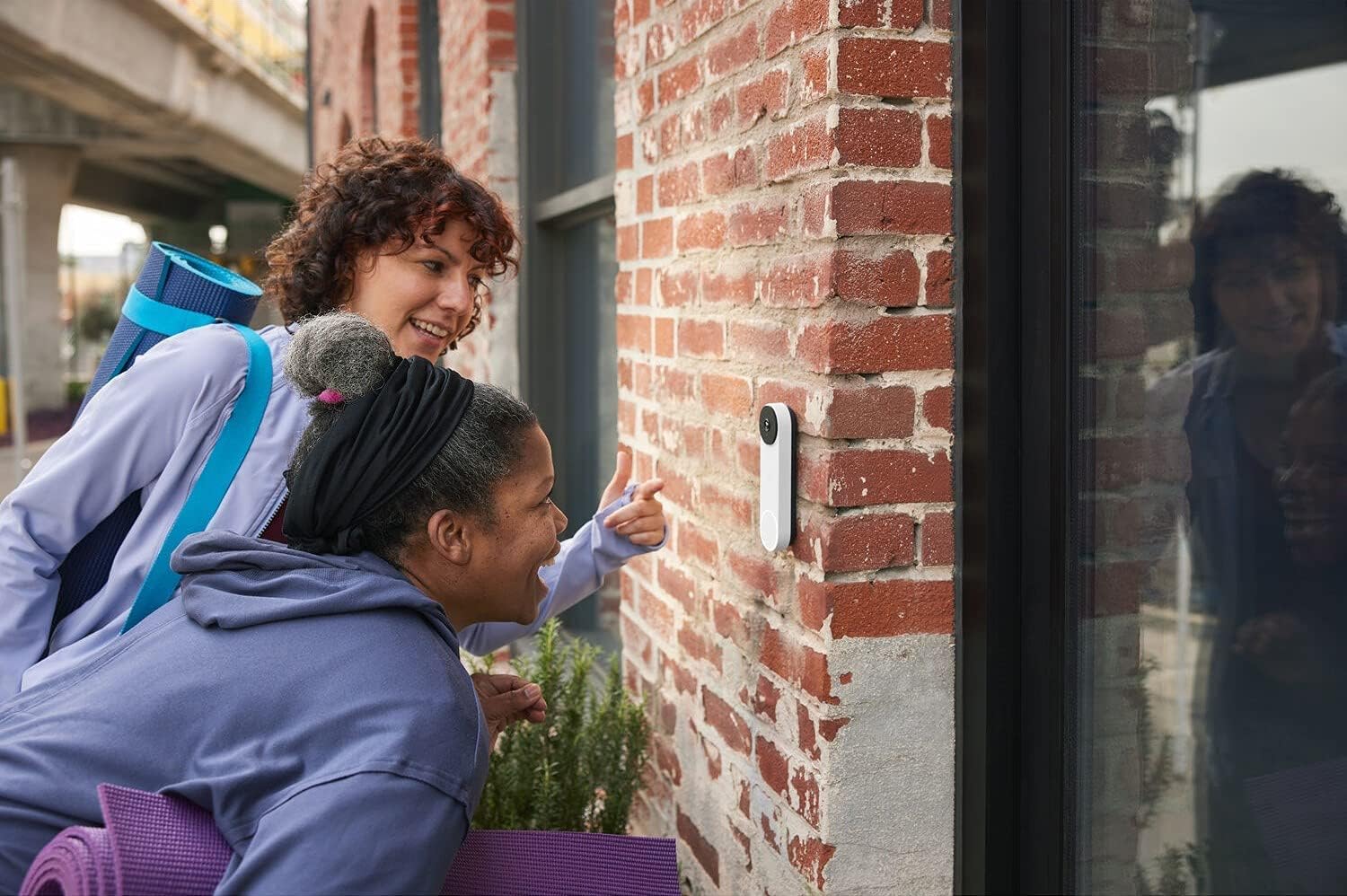 Google Nest Doorbell (Battery) - Wireless Smart Video Doorbell with Motion Detection & HD Video Google
