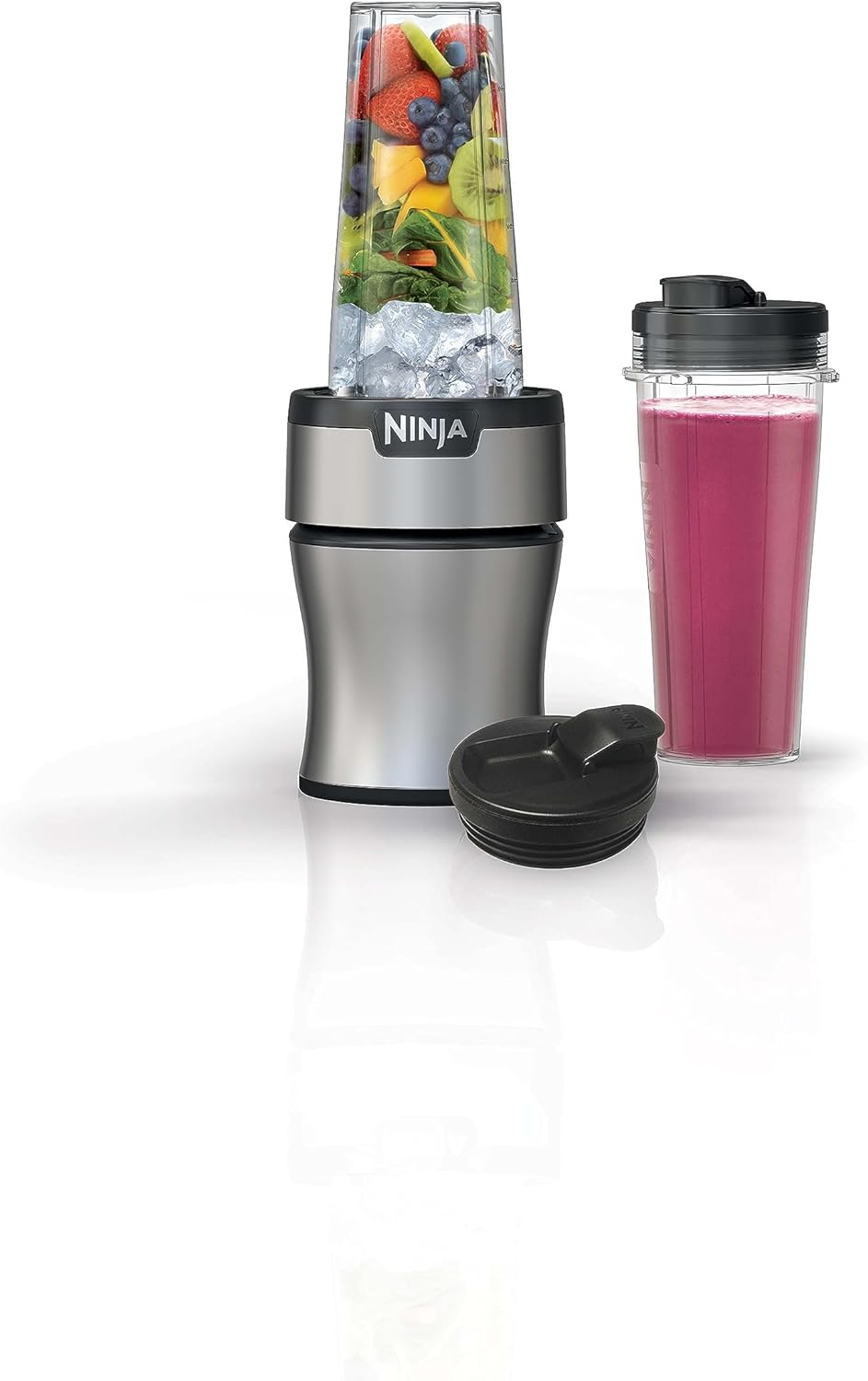 Powerful Ninja Nutri-Blender Plus 900W Personal Blender for Smoothies, Shakes & Ice Crushing Black - (AU Version) - Pristine - refurbished Ninja