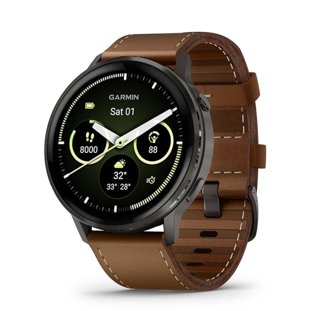 Garmin Venu 4 41mm GPS Smartwatch - Slate and Black, Lunar Gold Bone, Lunar Gold and Light Sand, Periwinkle, Silver Gray, Black and Brown, Citron, Slate