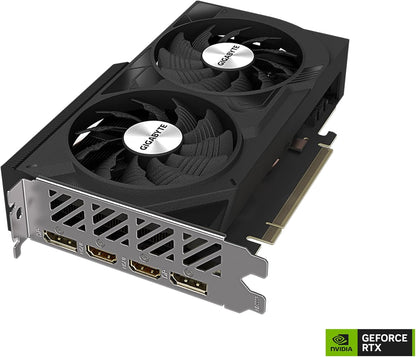 GIGABYTE GeForce RTX 4060 WINDFORCE OC 8G Graphics Card, 2X WINDFORCE Fans, 8GB 128-bit GDDR6, GV-N4060WF2OC-8GD GIGABYTE
