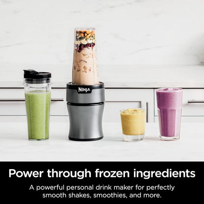Powerful Ninja Nutri-Blender Plus 900W Personal Blender for Smoothies, Shakes & Ice Crushing Black - (AU Version) - Pristine - refurbished Ninja