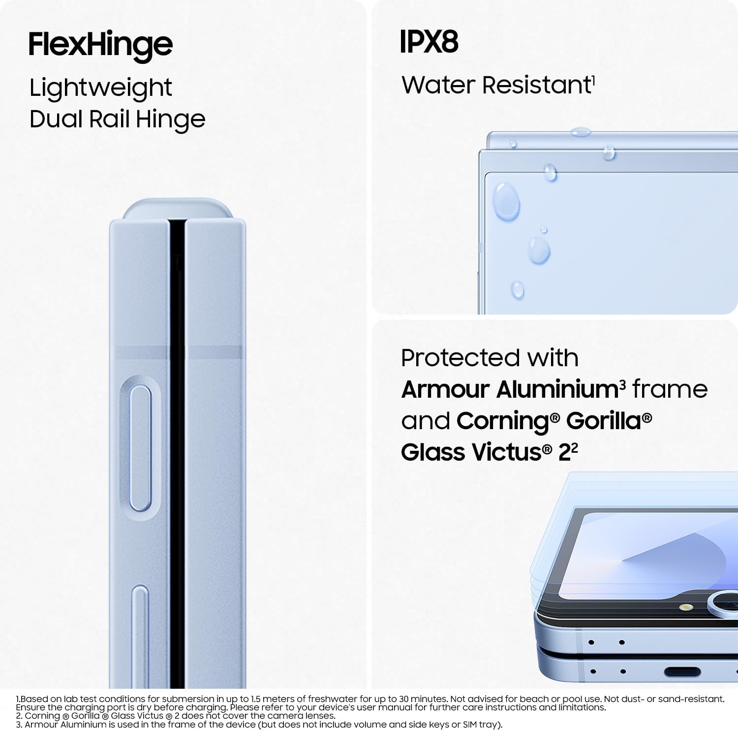 Samsung Galaxy Z Flip6 – 12GB RAM, 512GB Storage - Silver Shadow - (AU Version) SAMSUNG