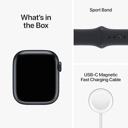 Apple Watch Series 8 GPS + Cellular 41mm Midnight Aluminum Case w/Midnight Sport Band - Pristine - Refurbished Apple