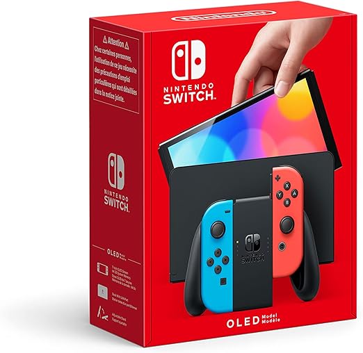 Nintendo Switch OLED Model Neon Red & Neon Blue 64GB Console