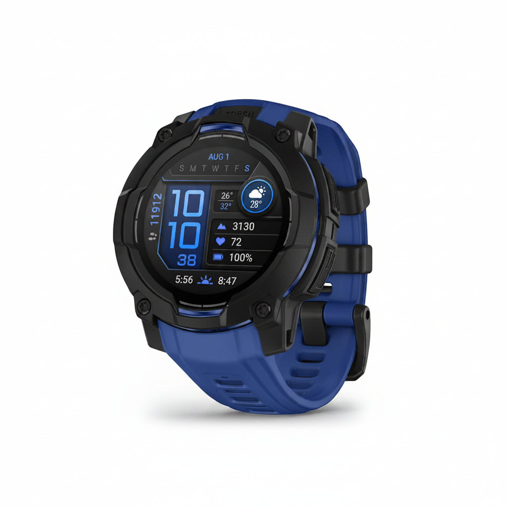 Garmin Instinct 3 AMOLED 45mm Smartwatch - Black Bezel ,Bolt Blue, Neo Tropic, Twilight, Solstice, Electric Lime ,Whitestone