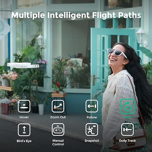 HoverAir X1 Combo Pocket-Sized Self-Flying Camera Drone - White HoverAir