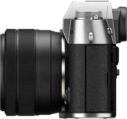 Fujifilm X-T50 Silver Mirrorless Camera Body – High-Resolution Sensor Fujifilm