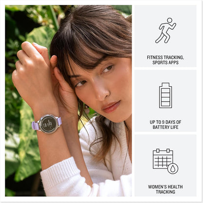 Garmin Lily 2 Smartwatch – Cream Gold with Coconut Silicone Band Garmin