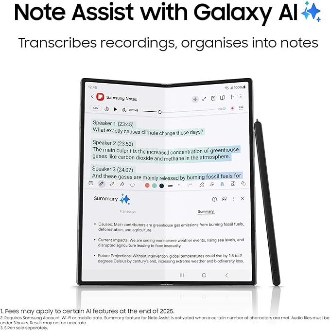 Samsung Galaxy Z Fold 6 5G - 12|256GB SILVER - (AU Version)