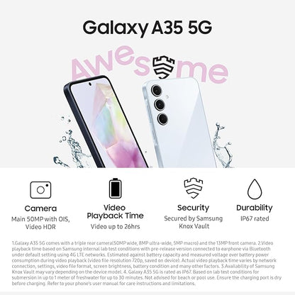 Samsung Galaxy A35 5G 6GB 128GB - Awesome Navy - Excellent Refurbished Samsung