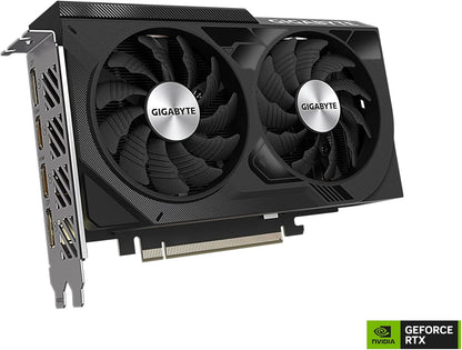 GIGABYTE GeForce RTX 4060 WINDFORCE OC 8G Graphics Card, 2X WINDFORCE Fans, 8GB 128-bit GDDR6, GV-N4060WF2OC-8GD GIGABYTE