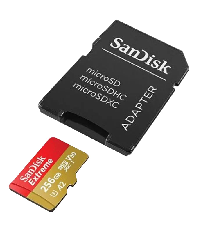 256GB Extreme microSDXC UHS-I Memory Card with Adapter Sandisk
