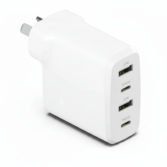 Cygnett 45W Multiport Wall Charger - White - Fast USB-C Charger Cygnett