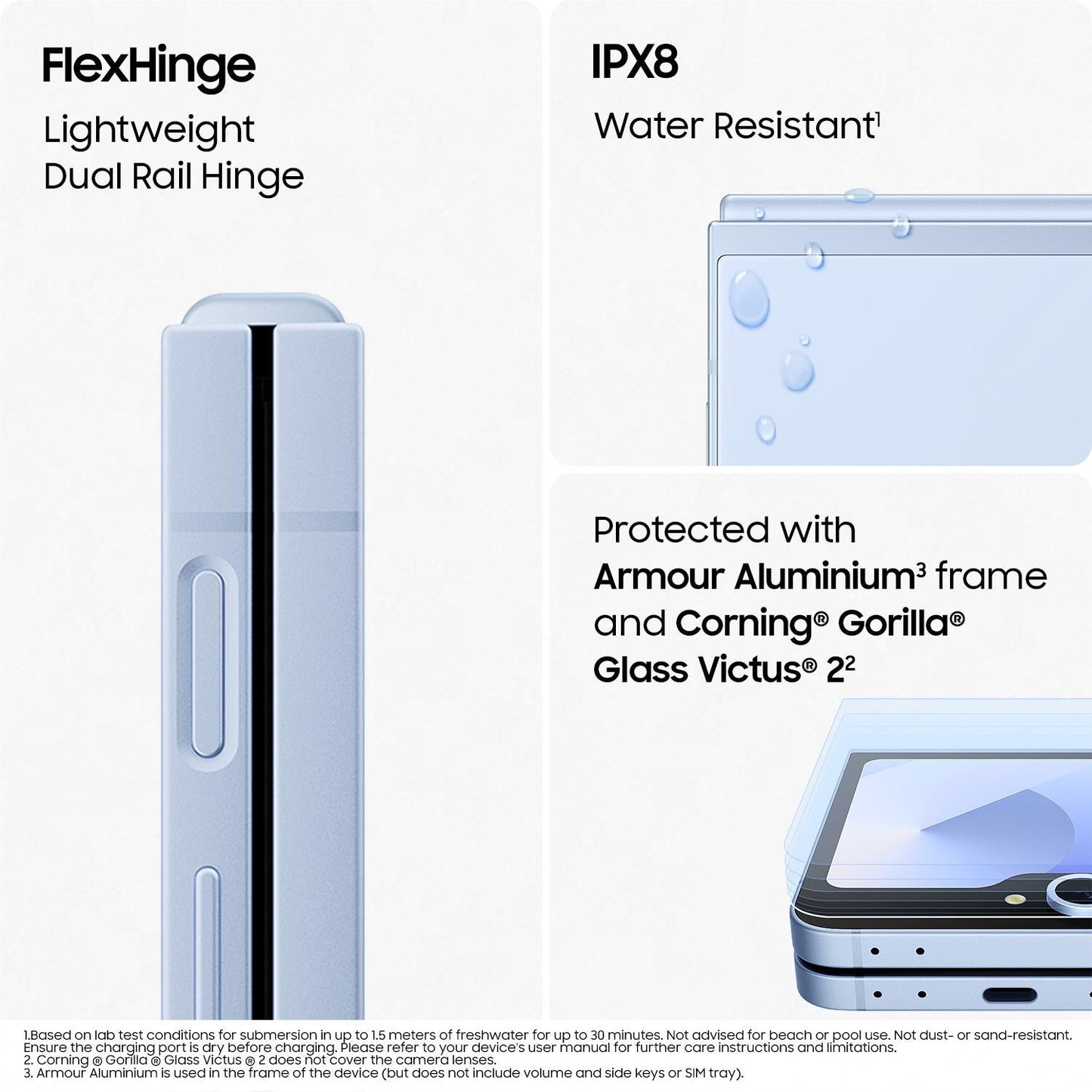 Samsung Galaxy Z Flip6 5G 12GB 256GB Blue - (AU Version) - Excellent Refurbished samsung
