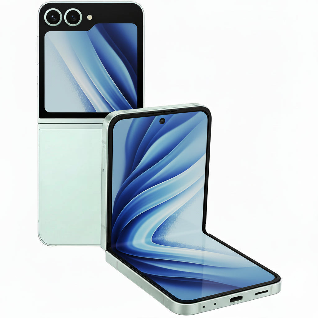 Samsung Galaxy Z Flip6 5G 12GB RAM 256/512GB - Blue/Mint/Silver/Yellow/Black/Green/Peach - Refurbished - Pristine (Copy) Samsung