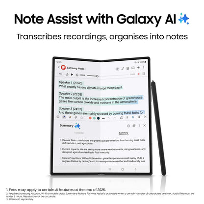 Samsung Galaxy SM-F956B Z Fold 6 5G 256GB Silver - AU Version Tristar Online