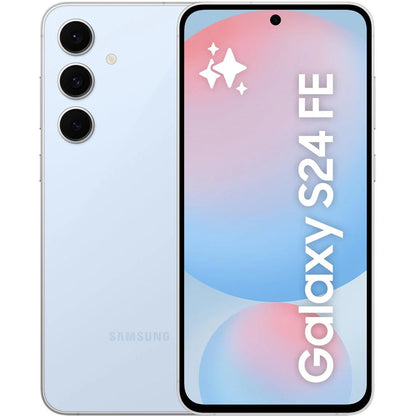 Samsung Galaxy S24 FE Blue 5G Smartphone - 256GB Storage, Android, AI-Powered Camera Samsung