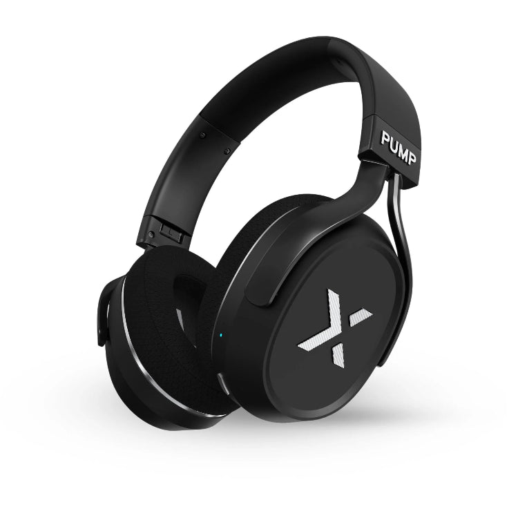 BlueAnt Pump X Gym ANC Over-Ear Headphones, Stealth Black/Gold, White/Gold, Black/Silver, Pristine Refurbished