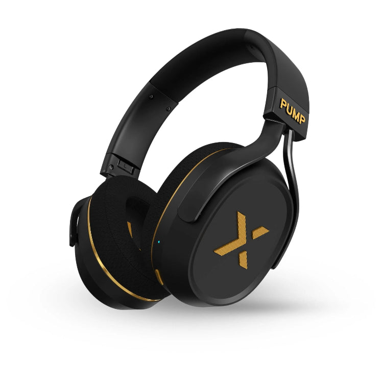 BlueAnt Pump X Gym ANC Over-Ear Headphones, Stealth Black/Gold, White/Gold, Black/Silver, Pristine Refurbished