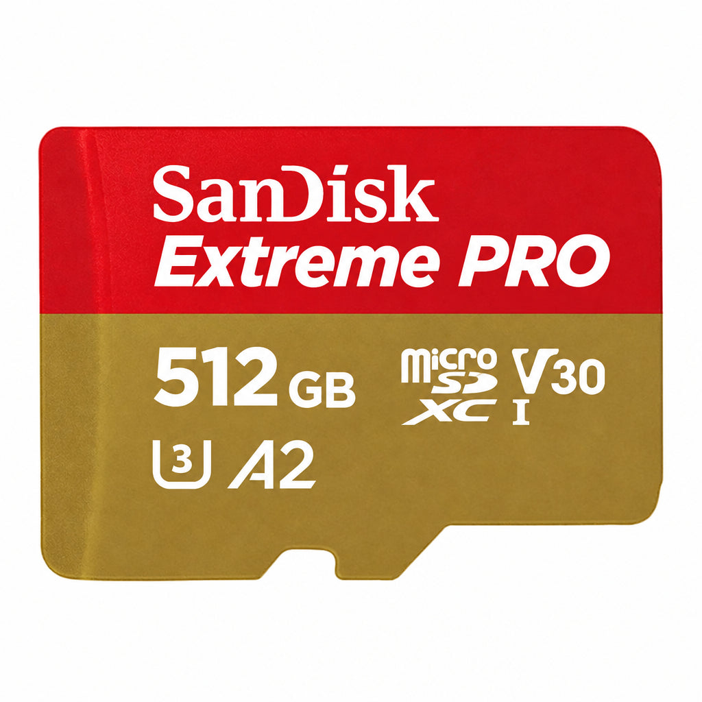 512GB Extreme PRO microSDXC Card + SD Adapter + RescuePRO Deluxe, UHS-I