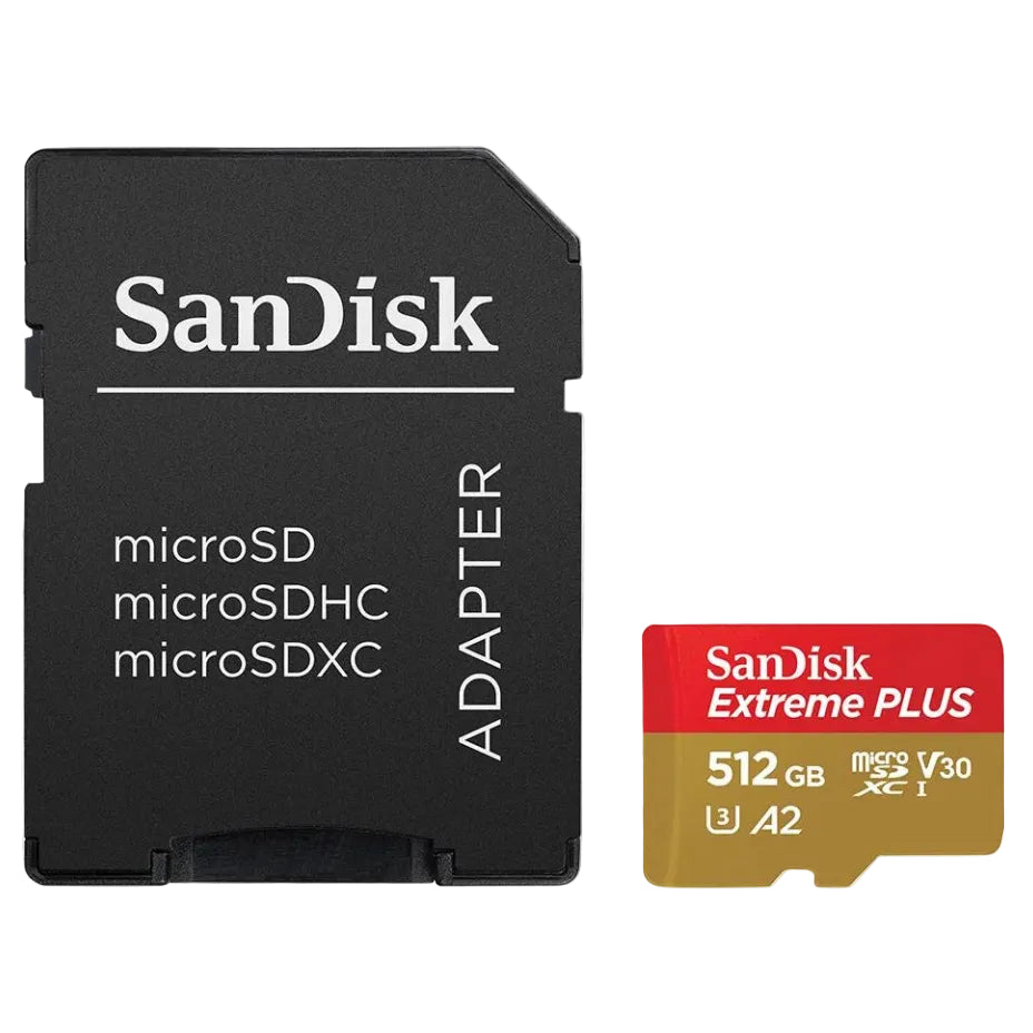 512GB Extreme PRO microSDXC Card + SD Adapter + RescuePRO Deluxe, UHS-I