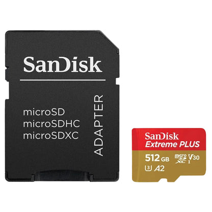 512GB Extreme PRO microSDXC Card + SD Adapter + RescuePRO Deluxe, UHS-I