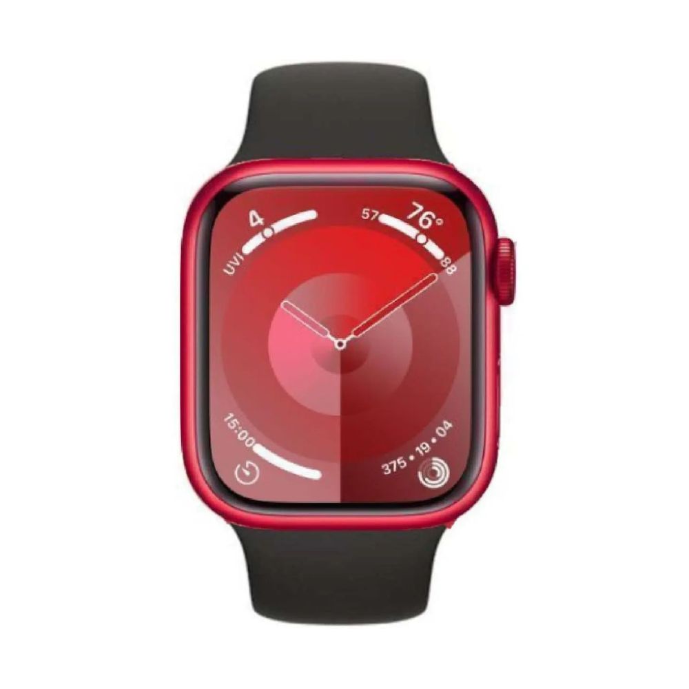 Apple Watch Series 9 41mm, 45mm GPS + Cellular Aluminium Case - Starlight, Silver, Midnight, Red, Pink, Graphite, Gold with Generic Band Smartwatch- Acceptable - Refurbished apple
