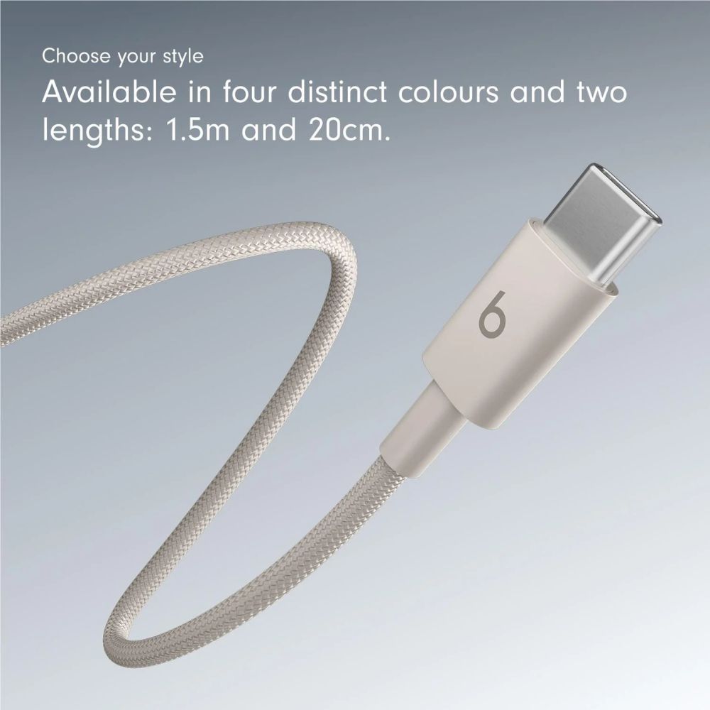 Beats USB-C to USB-C 60W Woven Cable 1.5m MDGD4 - Surge Stone Beats