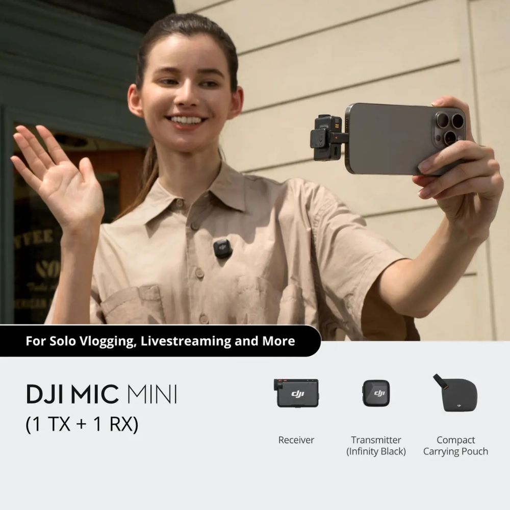 DJI Mic Mini Wireless Microphone Kit (1 TX + 1 RX) DJI
