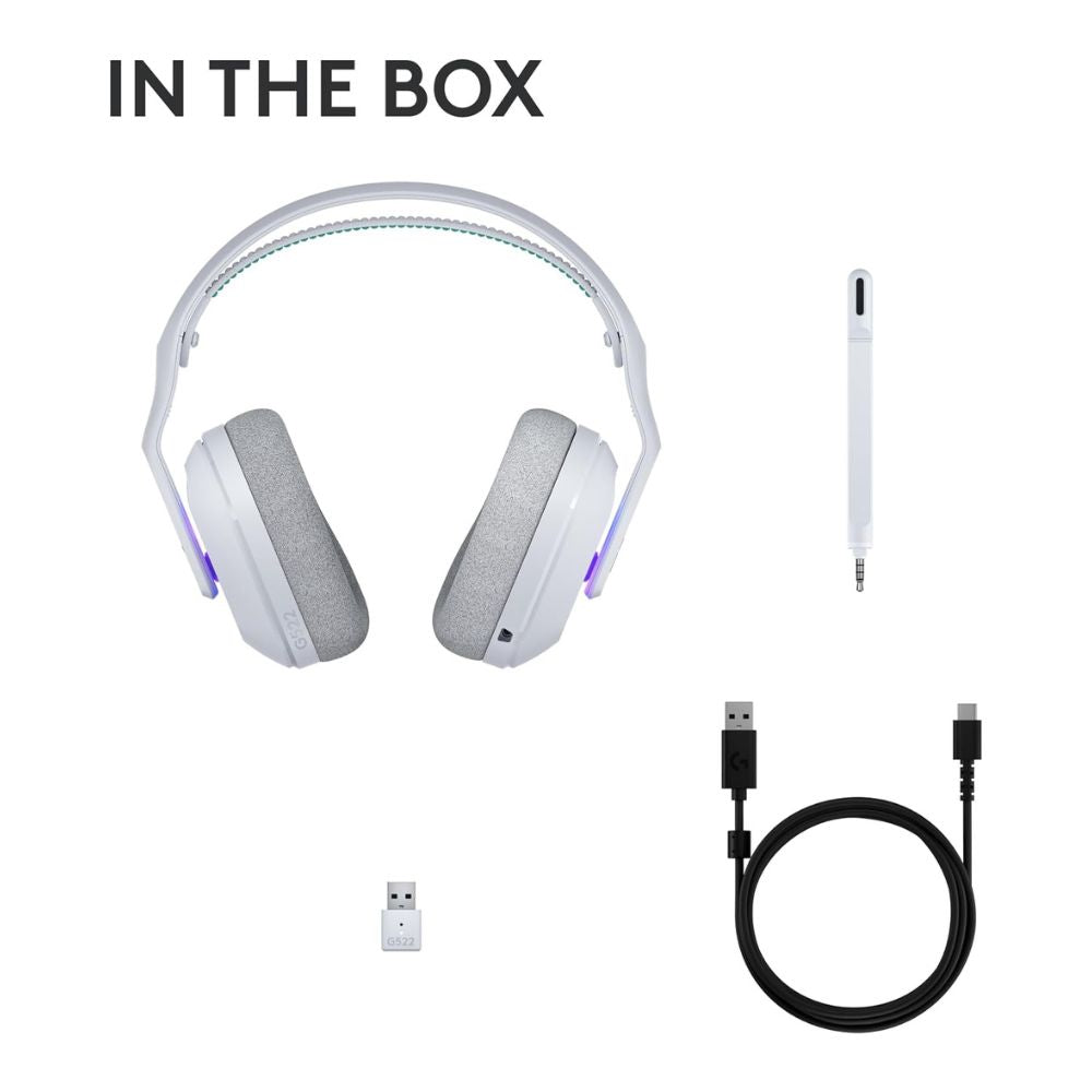 Logitech G522 Lightspeed Wireless Gaming Headset White