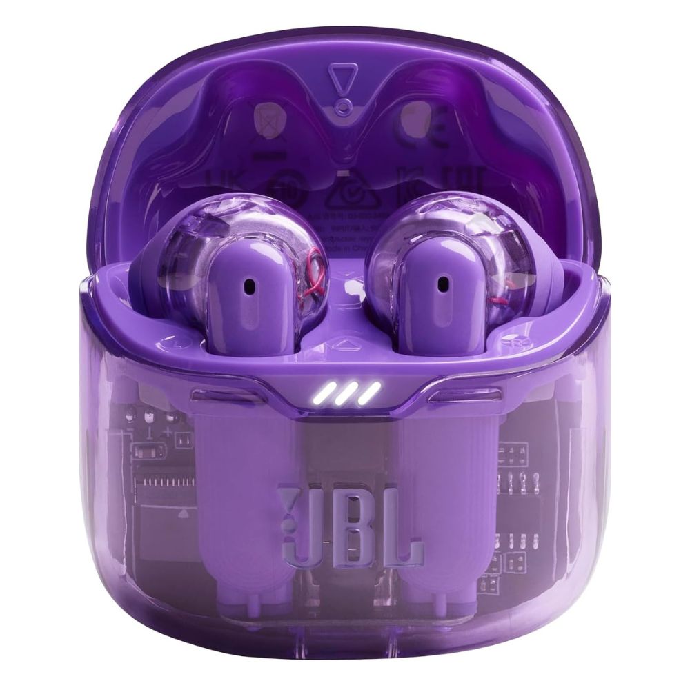 JBL Tune Flex Ghost Edition Wireless Earbuds Black, Purple, White