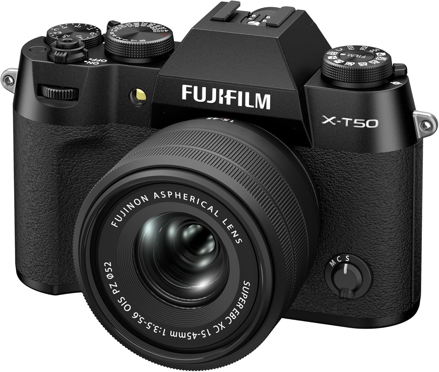 Fujifilm X-T50 Mirrorless Camera with XC 15-45mm F/3.5-5.6 Lens (Charcoal Silver) Fujifilm